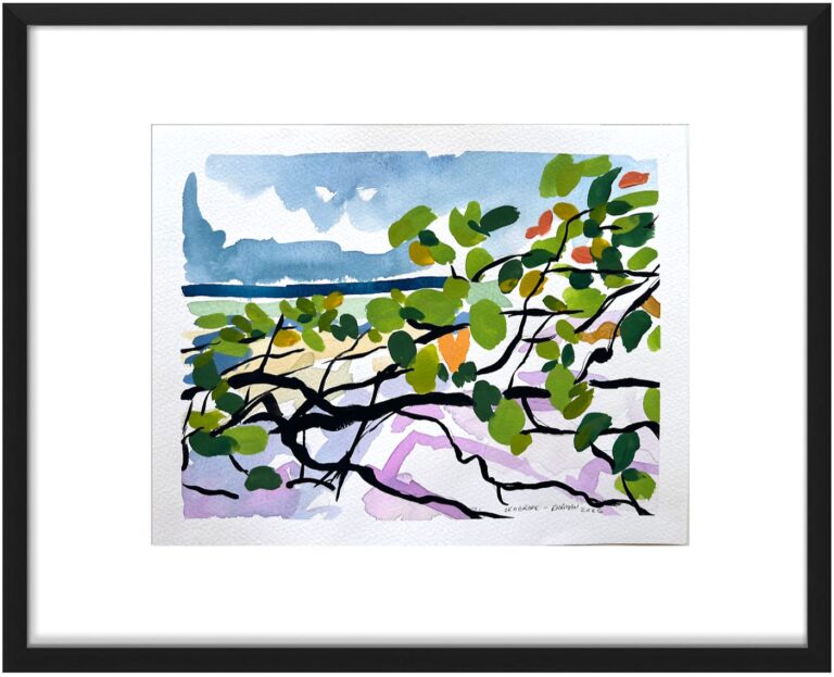 Sea Grape watercolor study #2