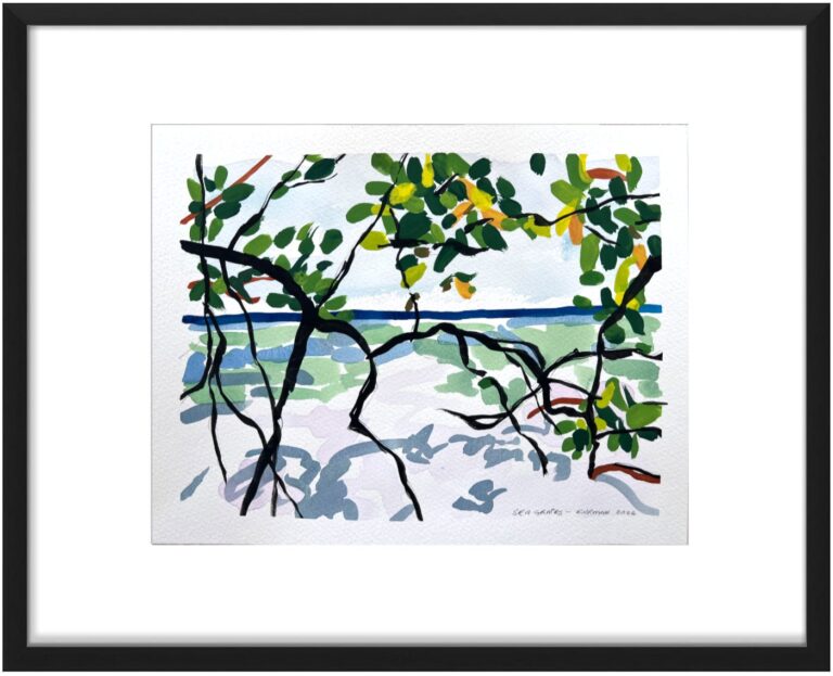 Sea Grape watercolor study #1